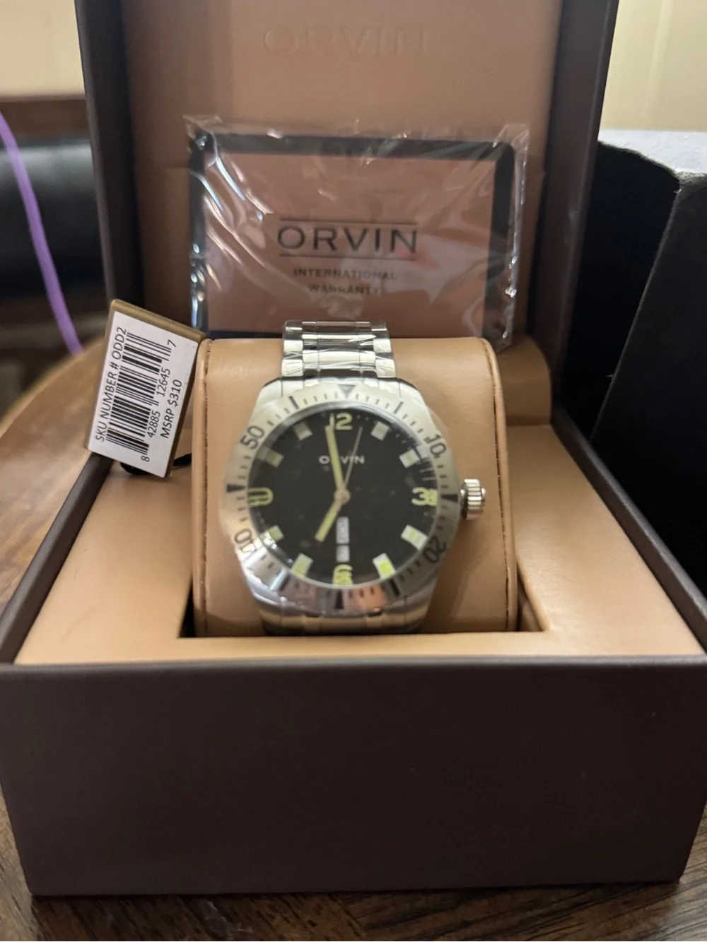 Orvin swiss watch